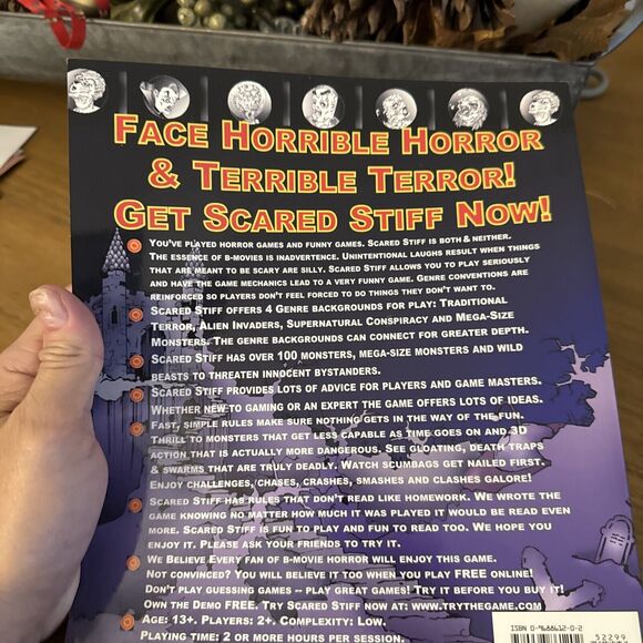 SCARED STIFF: THE B-MOVIE HORROR RPG (RPG-13 B-MOVIE GAME By Gene Stanley VG - Picture 6 of 7